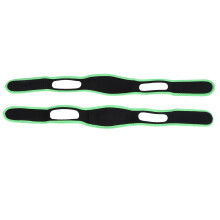 Adjustable Breathable Fluorescent Green Anti-Snoring Chin Strap Belt