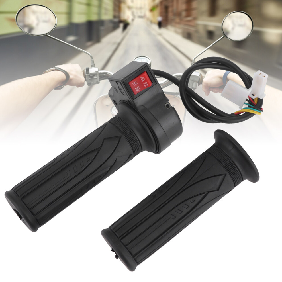 Electric Bicycle Rubber Handlebar Grips With Speed Control & Fwd/Rev Function 8491358778376