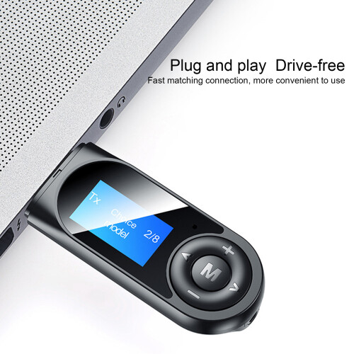 Adattatore Bluetooth 2-in-1 5.0: 3,5 mm vivavoce 2