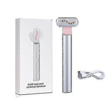 (Silver) 4-in-1 Facial Wand | Red Light Therapy For Face and Beauty Ideas Gift Neck