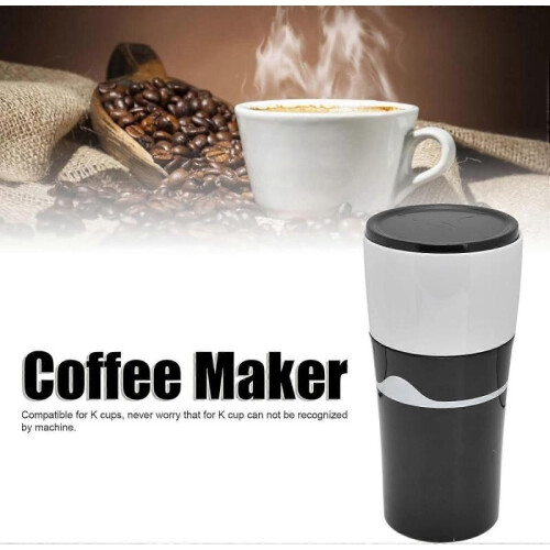 450ML Drip Coffee Maker with 3 Reusable K-Cup Filters, K-Cup Compatible, Compact Single Serve Brewer 2