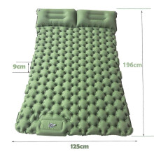(Green) Camping Moisture-proof Outdoor Inflatable Cushion Car Mounted Camping Inflatable Tent Mattress