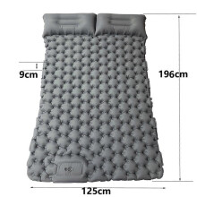 (Gray) Camping Moisture-proof Outdoor Inflatable Cushion Car Mounted Camping Inflatable Tent Mattress