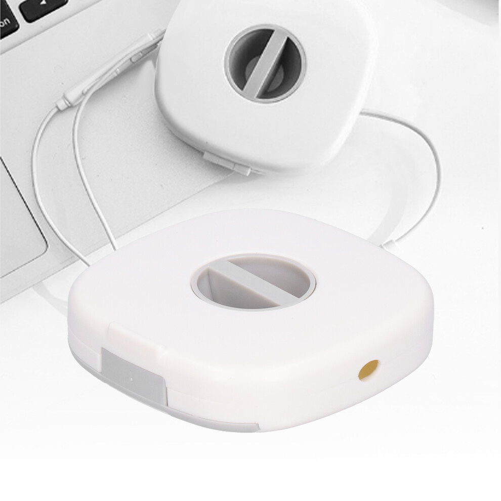 Multipurpose Rotatable Data Cable Organizer With Phone Holder - White 5011358780921