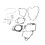 Engine Cylinder Gaskets Kit for CRF450R 2002‑2008 Motorcycle Replacement Part 7