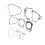 Engine Cylinder Gaskets Kit for CRF450R 2002‑2008 Motorcycle Replacement Part 8