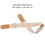 Sangle d'ukulélé beige, coton-lin, 85-135 cm 11