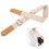 Sangle d'ukulélé beige, coton-lin, 85-135 cm 3