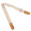 Sangle d'ukulélé beige, coton-lin, 85-135 cm 12