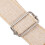 Sangle d'ukulélé beige, coton-lin, 85-135 cm 4