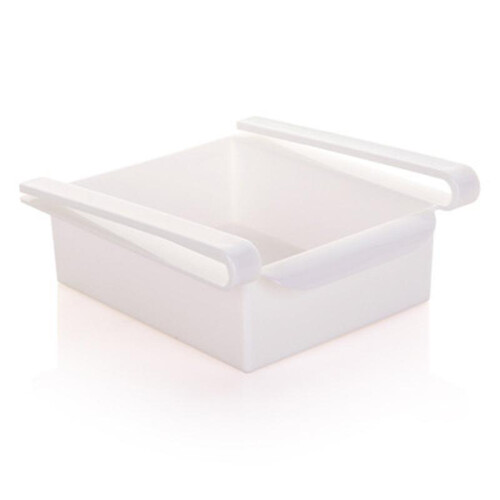 (square-shaped,White)Kitchen Storage Rack For Fridge Adjustable Stainless Steel Organizer Removable Shelves Fits Most Models Keeps Clean