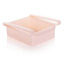(square-shaped, Pink) Kitchen Storage Rack For Fridge Adjustable Stainless Steel Organizer Removable Shelves Fits Most Models Keeps Clean