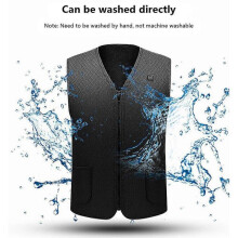 (XXL, without Power Bank) USB Electric Heated Jackets Vest Coat Thermal Warm Heat Pad Body Warmer Unisex