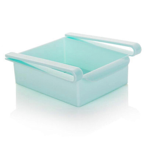 (square-shaped,Blue)Kitchen Storage Rack For Fridge Adjustable Stainless Steel Organizer Removable Shelves Fits Most Models Keeps Clean
