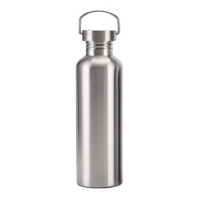 (500ml Steel cover) Stainless Steel Water Bottle With Handle Uninsulated Single Walled For Sports