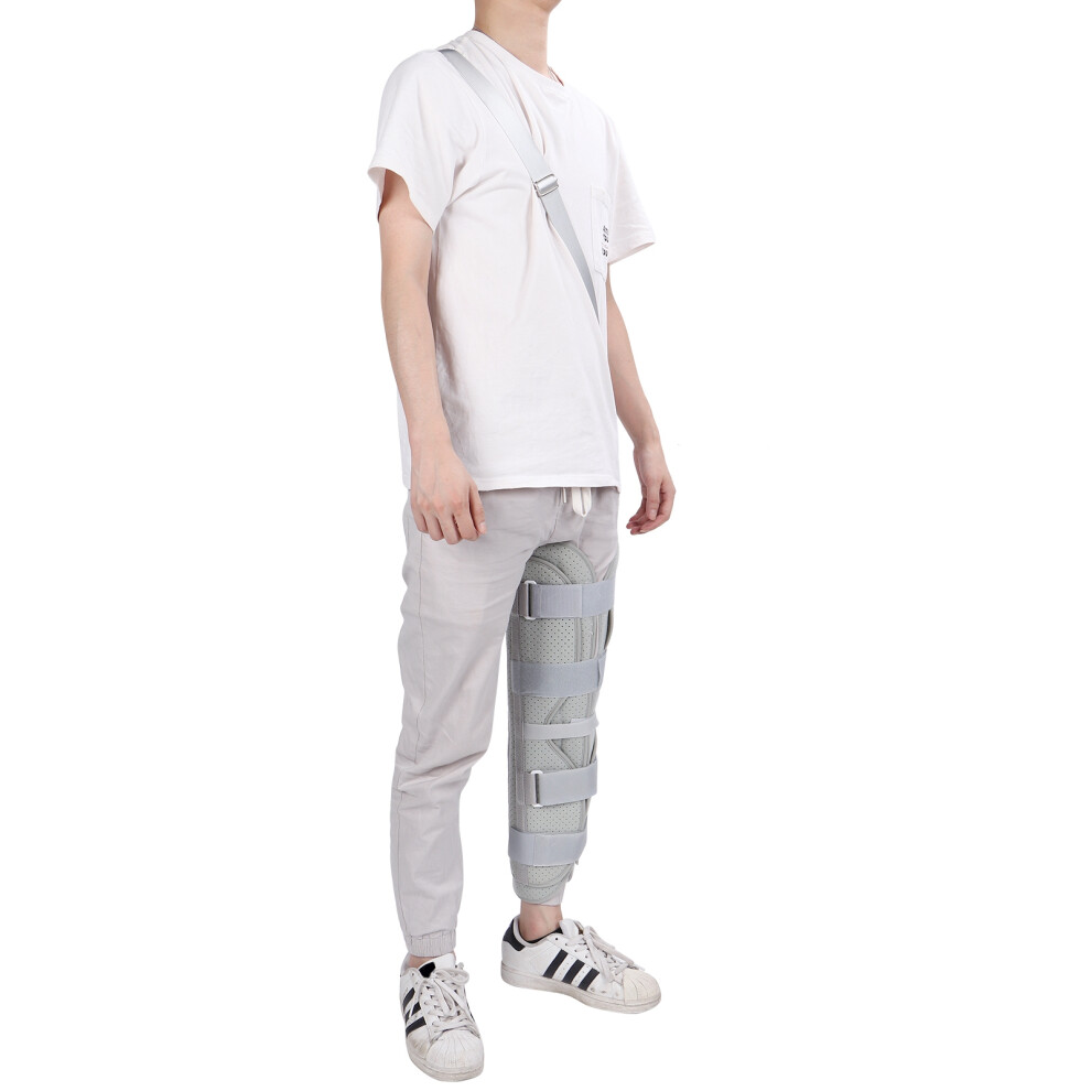 Knee Immobilizer Brace with Shoulder Sling, Support for Injury & Surgery