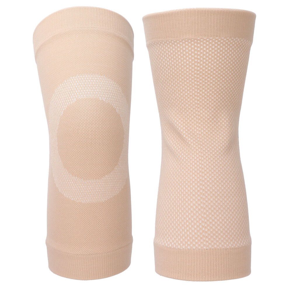 Black M Size Breathable Compression Knee Sleeve Nonslip Nylon Support