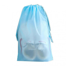 (27x35cm, Sky Blue) Travel Shoe Bags Shoes Organizers Storage Pouch With Drawstring Rope For Men And Women Kids