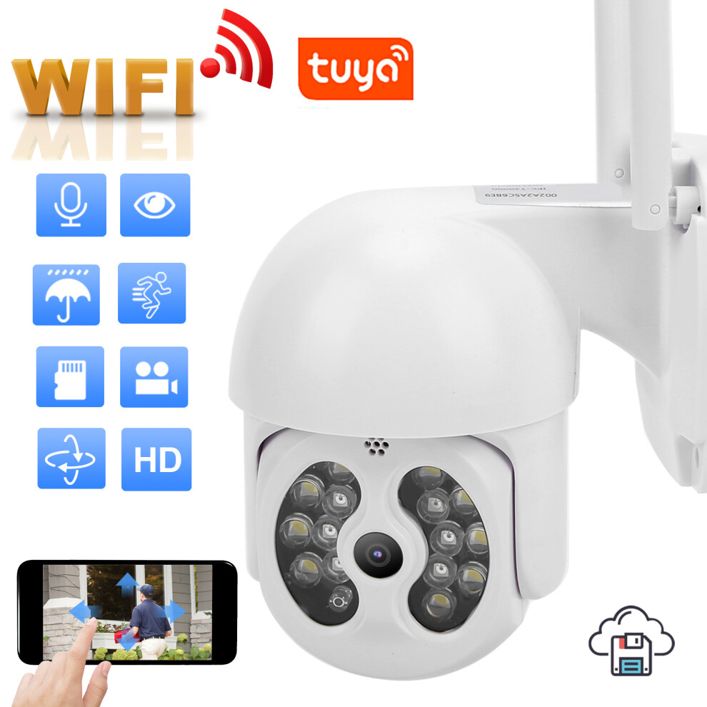 3Mp Wifi Outdoor Ptz Camera With Night Vision, Motion Detection & 128G Support 8431358787367