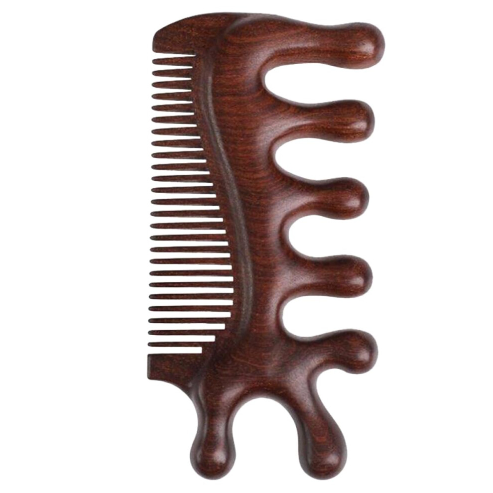 Sandalwood Massage Comb Detangling Wooden Scalp Tool For Men Multi-Purpose Scraping Massage Comfortable Durable