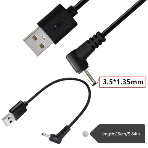 Câble d'alimentation USB vers DC5V 3,5 mm x 1,35 mm pour 2