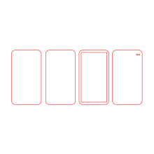4 Pieces Acrylic Quicksand Plates Quicksand- size 7