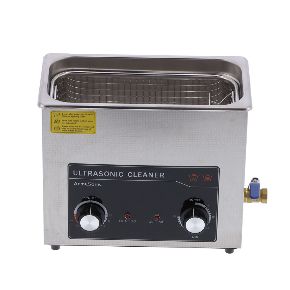 Stainless Steel Ultrasonic Cleaner 6L 42kHz 180W Lab & Industry Use-image-OPC-PMSK7WW-NEW