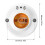 Lightweight E27 Screw Mount Light Base LED Ceiling Lamp-White 4