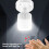 Lightweight E27 Screw Mount Light Base LED Ceiling Lamp-White 7