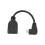 Câble HDMI A vers HDMI D coudé, PVC, noir 1