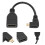 Câble HDMI A vers HDMI D coudé, PVC, noir 16