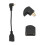Câble HDMI A vers HDMI D coudé, PVC, noir 13