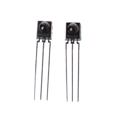 2Pcs DIP-3 IC TSOP4838 IR Receiver Tubes 38Khz Remote-Black