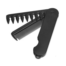 2 In 1 Folding Comb For Men Fine And Wide Tooth Design For Hair Beard And Mustache Styling Lightweight Portable