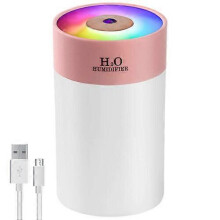 (Pink) Electric Air Diffuser Humidifier Aroma Oil Led Night Light Up Relax Defuser