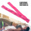 Rose Red Yoga Loop Resistance Bands, 90cm Elastic Stretch Bands 4
