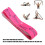 Rose Red Yoga Loop Resistance Bands, 90cm Elastic Stretch Bands 12