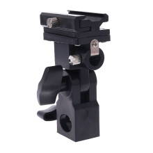 Photo Flash Adapter Hot Shoe Swivel Mount Light Stand Bracket B