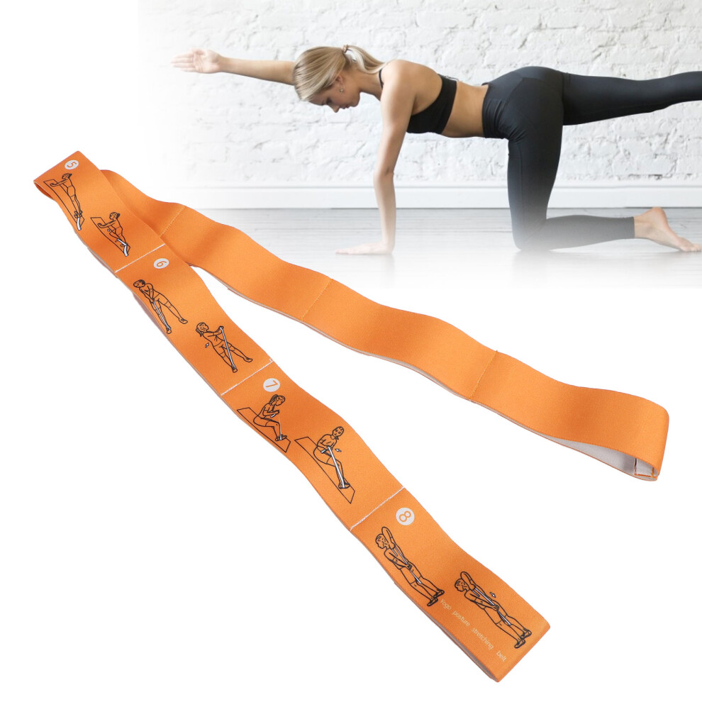 Elastic Resistance Bands Yoga Loop - Yellow Latex Stretching Bands 15 cm