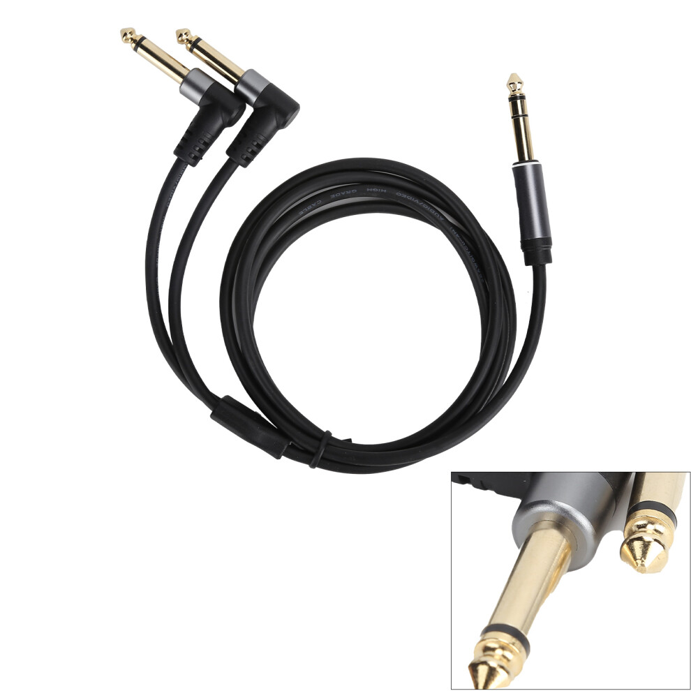 1.5M Male To Male 6.35Mm Stereo To Mono Adapter Audio Splitter Cable 6951358791758