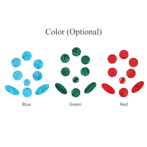 9 Pcs Alto Saxophone Key Buttons Set Stone Pattern Compatible with Most Models