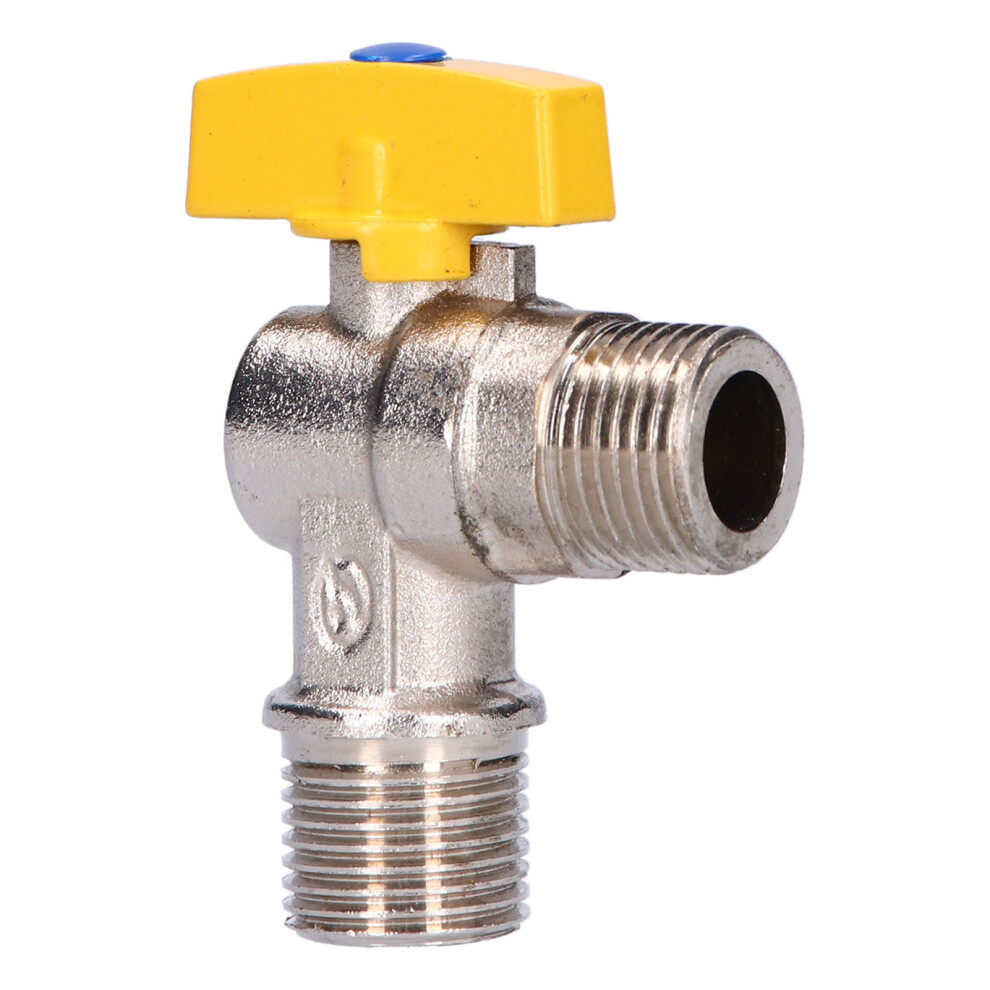 Electroplating Brass Gas Valve G1/2 Male Thread Angle Stop Valve 4651358793180