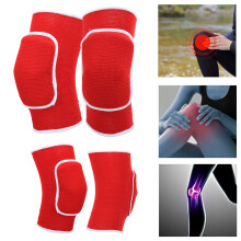 Red Multi-Sport Knee Pads with Thick Sponge Support for Active Lifestyles