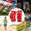 Red Multi-Sport Knee Pads with Thick Sponge Support for Active Lifestyles 10