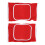 Red Multi-Sport Knee Pads with Thick Sponge Support for Active Lifestyles 8
