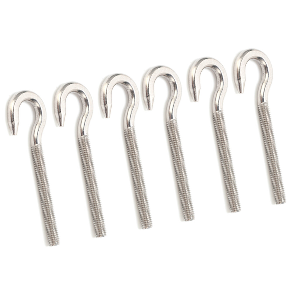 Reliable 10Pcs Stainless Steel Eye Screws 304 Open Bolt Hook Eyelet Fasteners 3461358794299