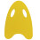 A Shape EVA planche de flottaison dorsale, 218 g, Jaune 1