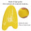 A Shape EVA planche de flottaison dorsale, 218 g, Jaune 3