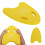 A Shape EVA planche de flottaison dorsale, 218 g, Jaune 12