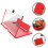 Roter Handyständer Mit Screen Magnifier -ABS Material 3